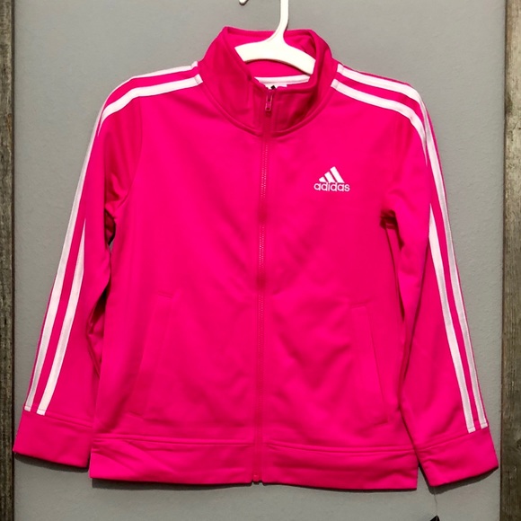 neon pink adidas jacket